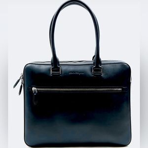 Women’s Salvatore Ferragamo black briefcase bag